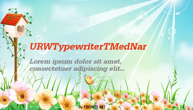 URWTypewriterTMedNar example