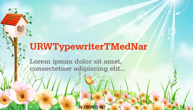 URWTypewriterTMedNar example