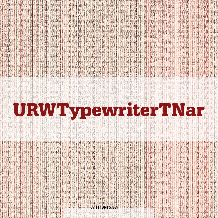 URWTypewriterTNar example