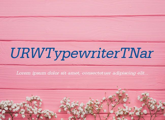 URWTypewriterTNar example