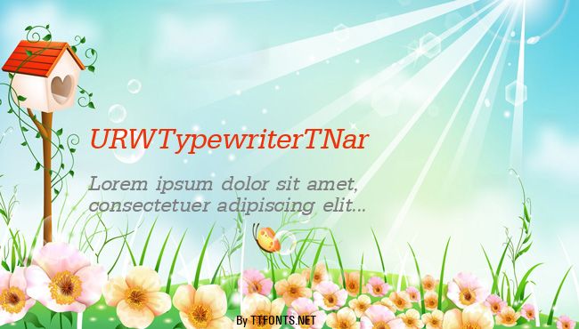 URWTypewriterTNar example