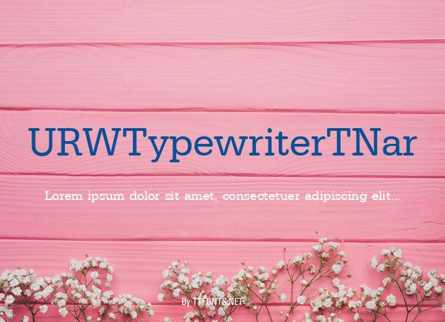 URWTypewriterTNar example