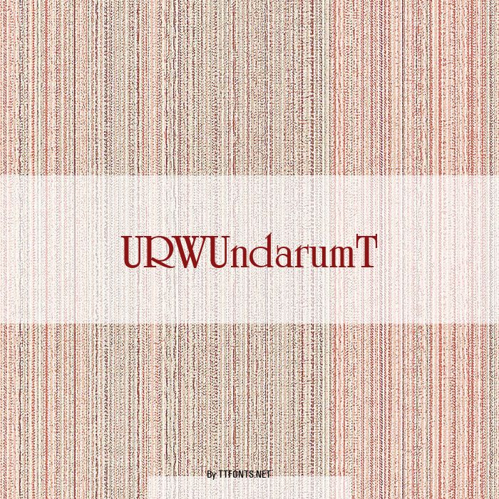 URWUndarumT example