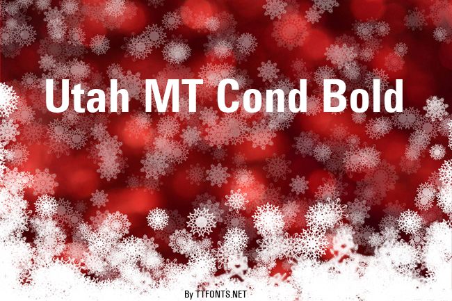 Utah MT Cond Bold example