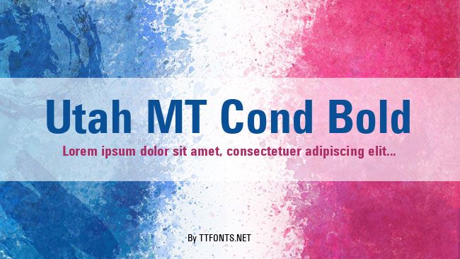 Utah MT Cond Bold example