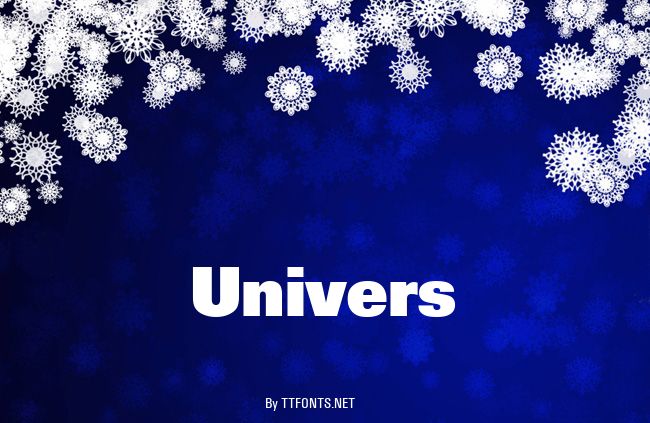 Univers example