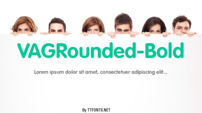 VAGRounded-Bold example