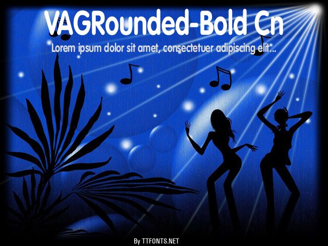 VAGRounded-Bold Cn example