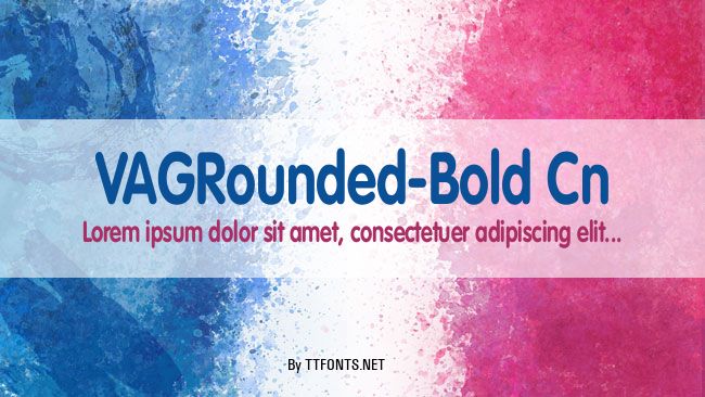 VAGRounded-Bold Cn example