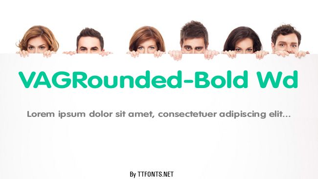 VAGRounded-Bold Wd example