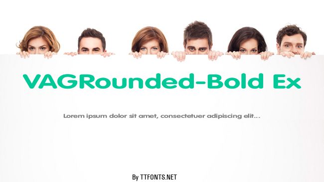 VAGRounded-Bold Ex example