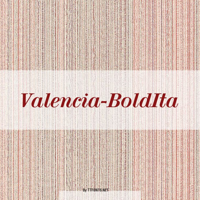 Valencia-BoldIta example