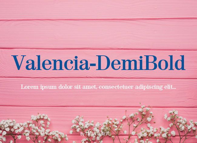 Valencia-DemiBold example