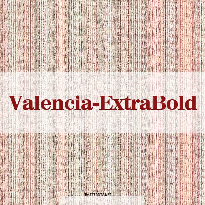 Valencia-ExtraBold example