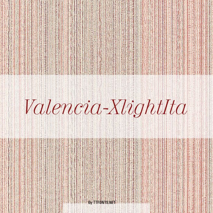 Valencia-XlightIta example