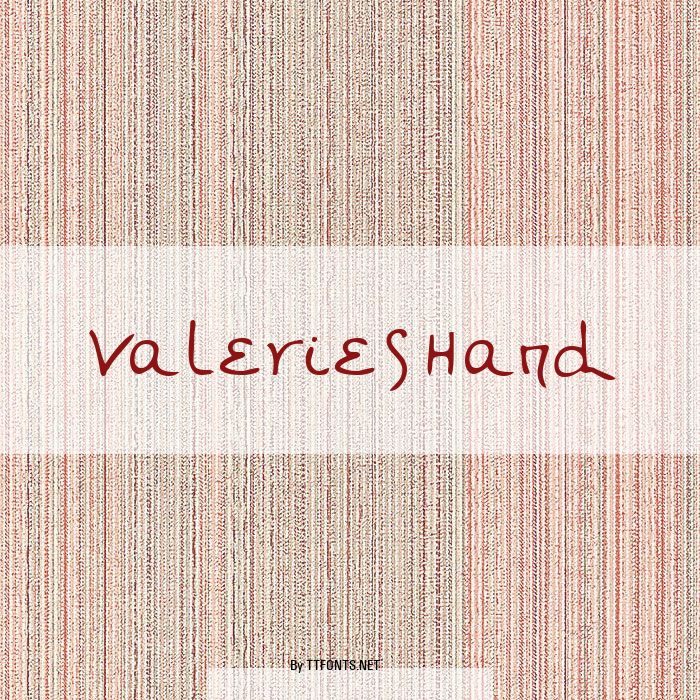 ValeriesHand example