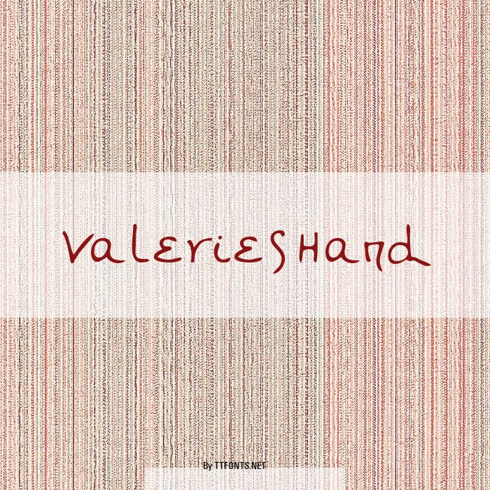 ValeriesHand example