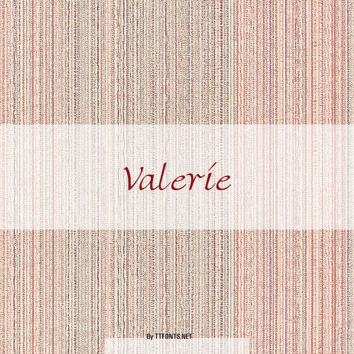 Valerie example