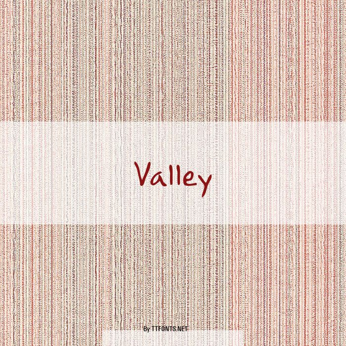 Valley example