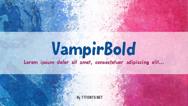 VampirBold example