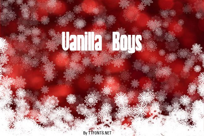 Vanilla Boys example