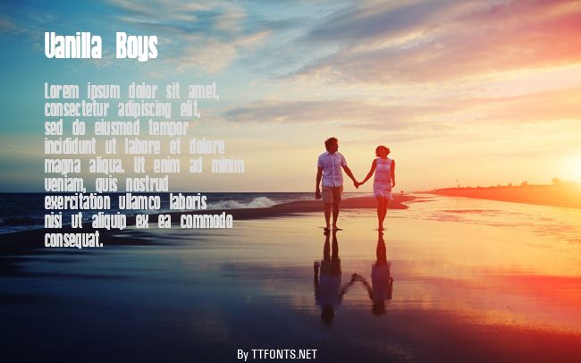 Vanilla Boys example
