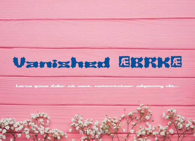 Vanished (BRK) example