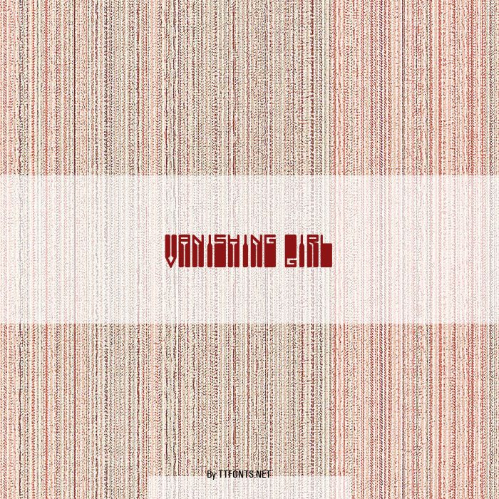 Vanishing Girl example