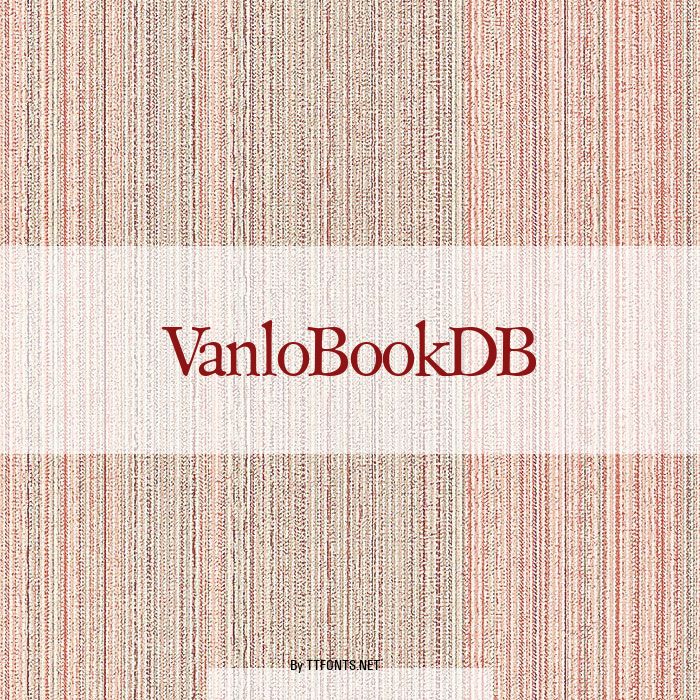 VanloBookDB example