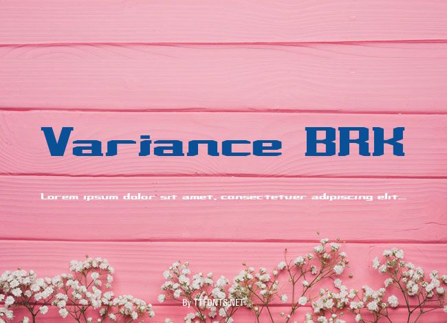 Variance BRK example