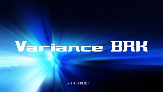 Variance BRK example