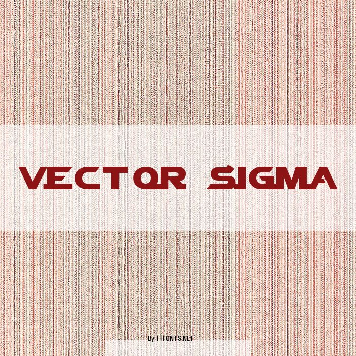Vector Sigma example