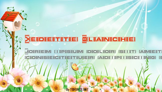 Vedette Blanche example