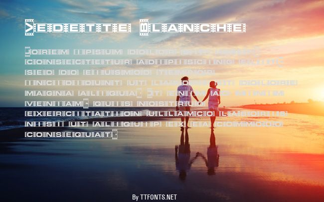 Vedette Blanche example