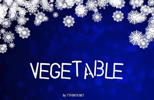 Vegetable example
