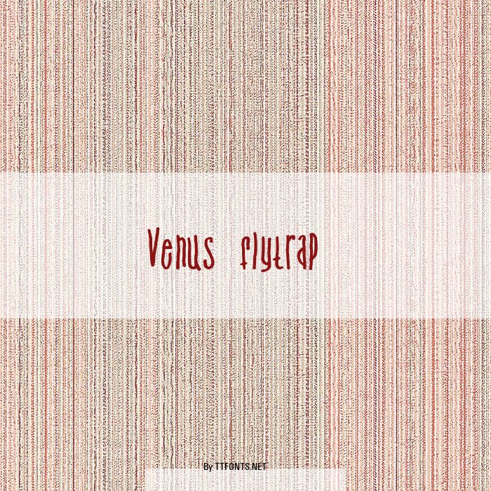Venus flytrap & the bug example