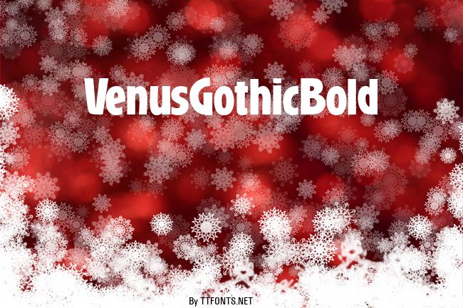 VenusGothicBold example