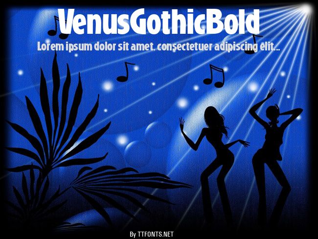 VenusGothicBold example