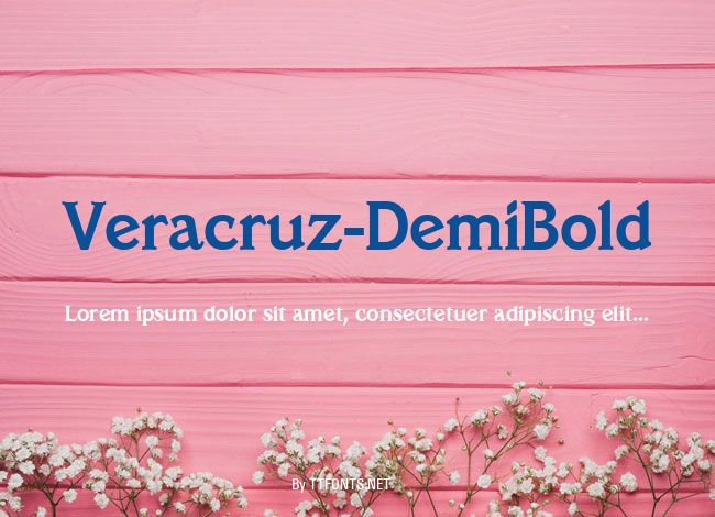 Veracruz-DemiBold example