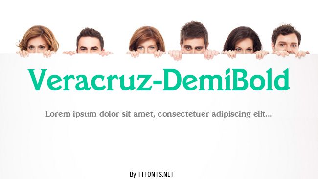 Veracruz-DemiBold example