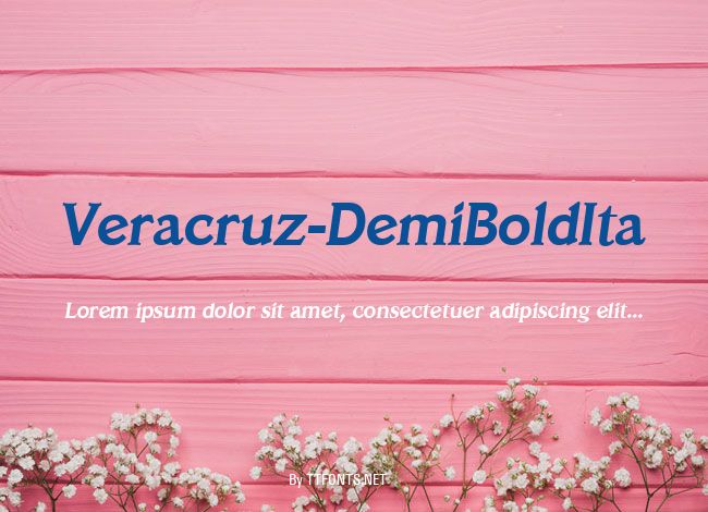 Veracruz-DemiBoldIta example
