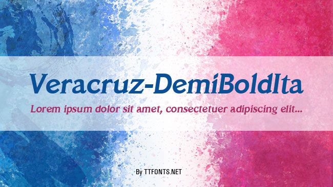 Veracruz-DemiBoldIta example