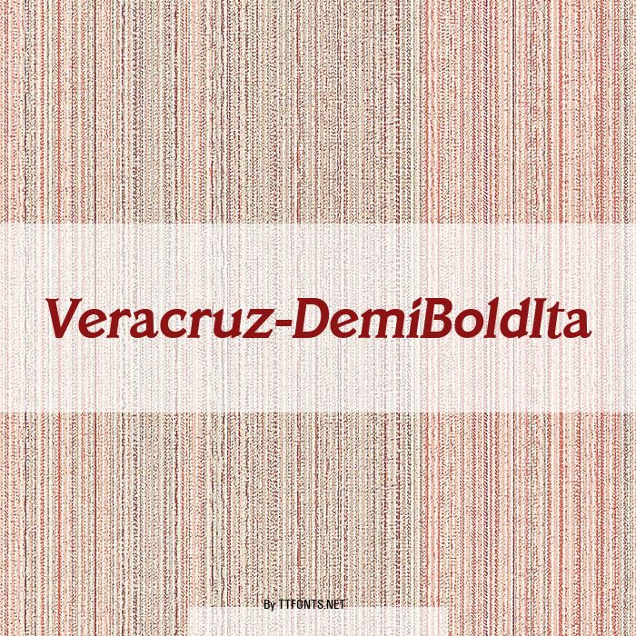 Veracruz-DemiBoldIta example