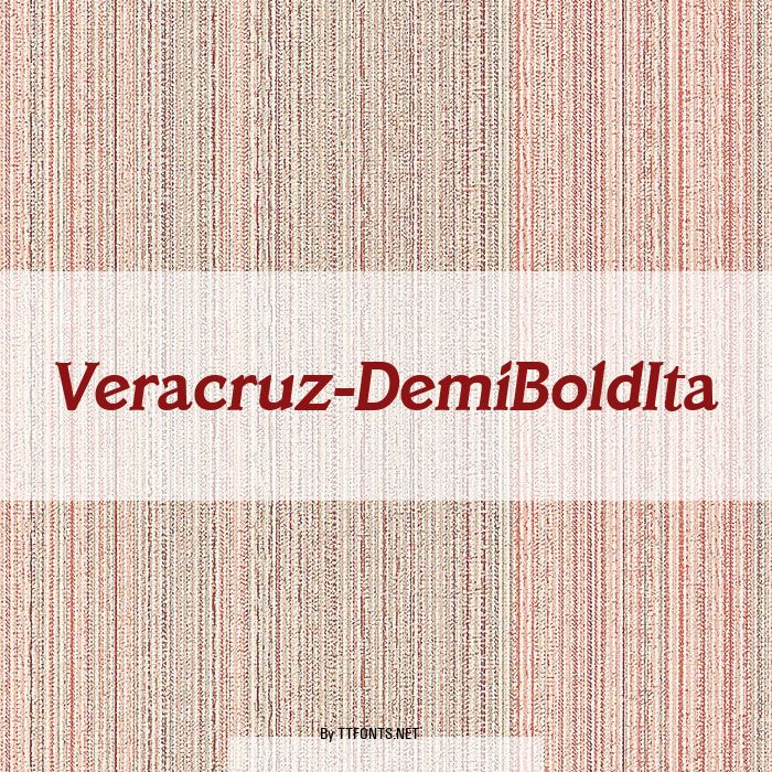 Veracruz-DemiBoldIta example
