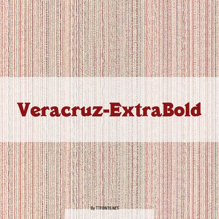 Veracruz-ExtraBold example