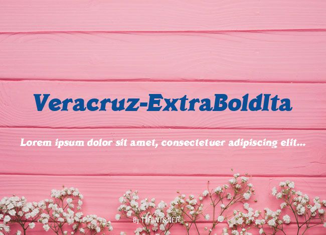 Veracruz-ExtraBoldIta example
