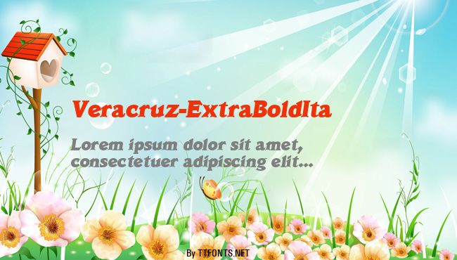Veracruz-ExtraBoldIta example