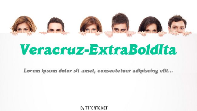 Veracruz-ExtraBoldIta example