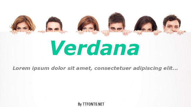 Verdana example