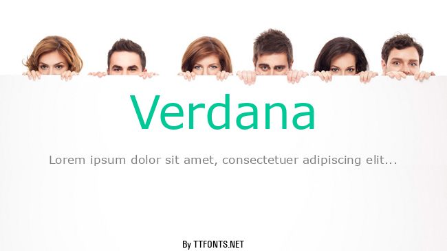 Verdana example